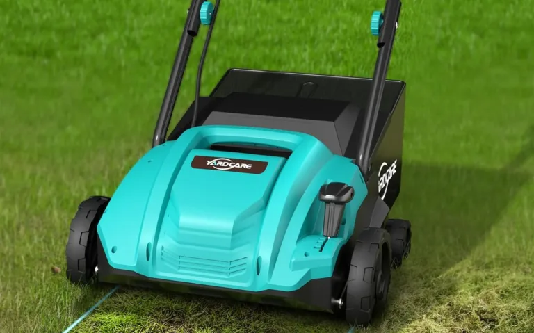 Electric lawn mower with 13-inch cutting path