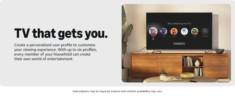 Create personalized TV profiles for entertainment.