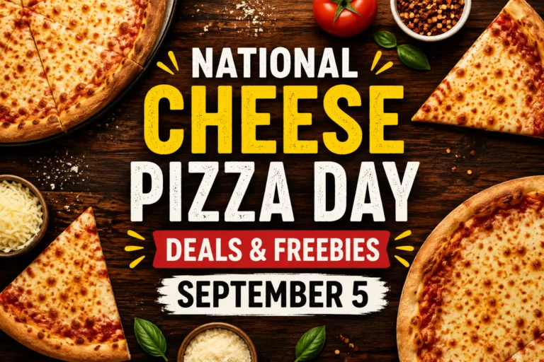 national cheese pizza day freebies 2026