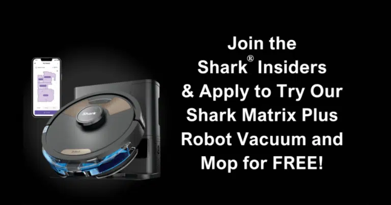 Join Shark Insiders for free robot vacuum trial.