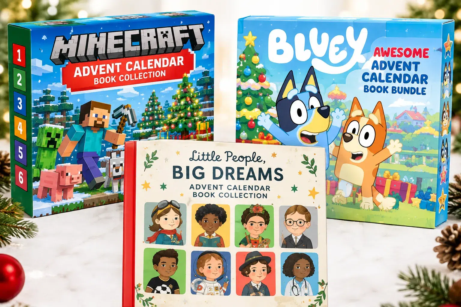 Minecraft bluey advent calendars Minecraft bluey advent calendars