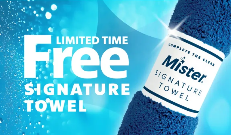 Free Mister signature towel offer