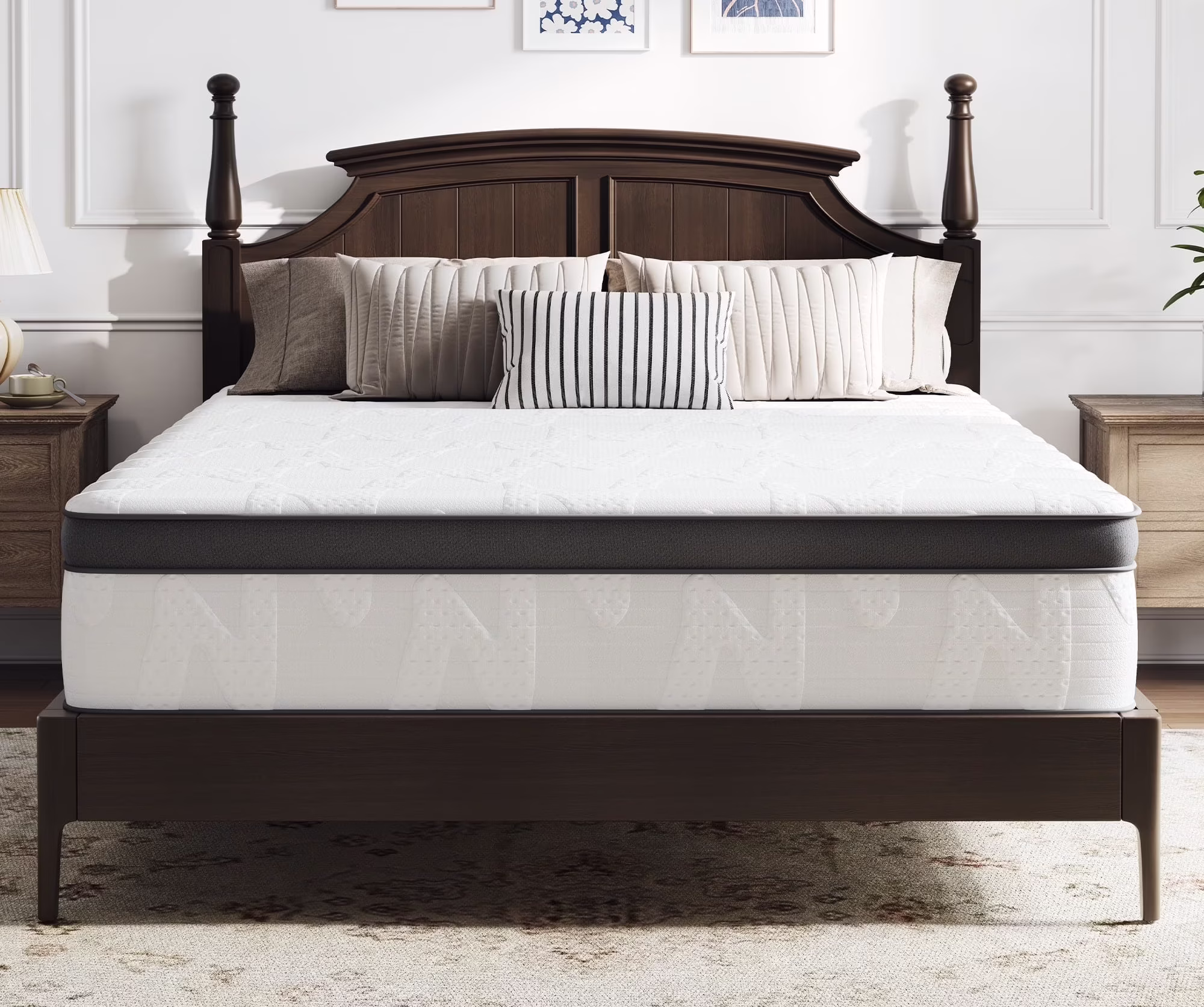 novilla whisper 10 queen size medium adult hybrid