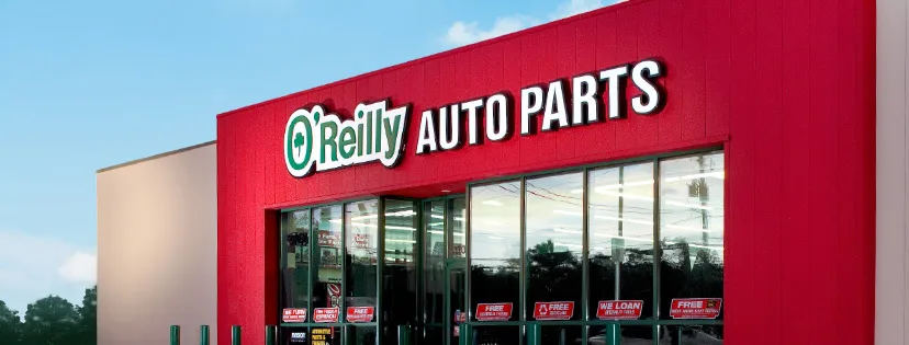 O'Reilly Auto Parts storefront building exterior