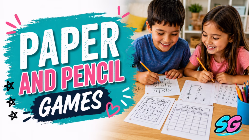 paper and pencil games for kids