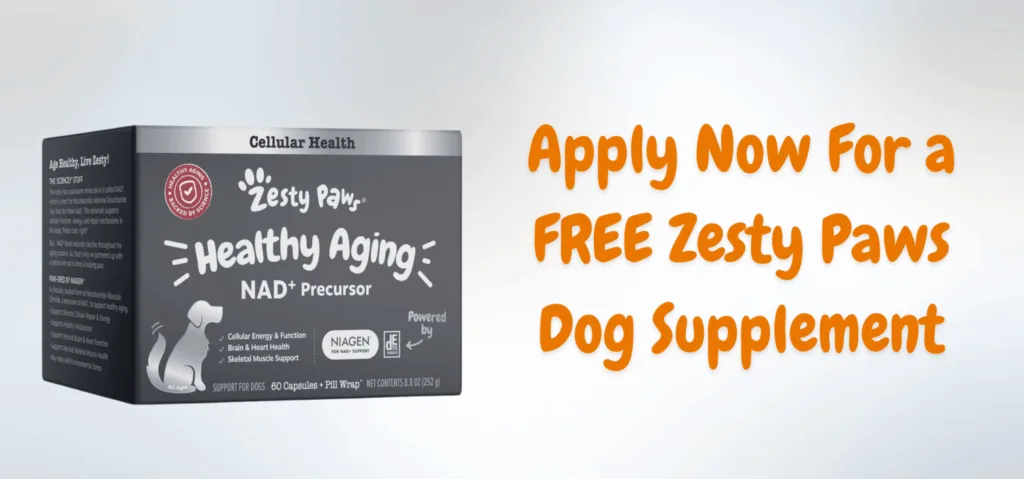 Free Zesty Paws dog supplement offer
