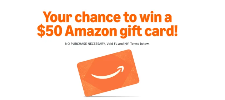 Win a $50 Amazon gift card opportunity