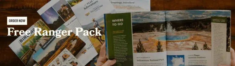 Free Ranger Pack brochures on Yellowstone National Park