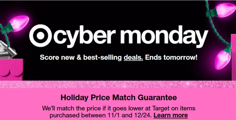Cyber Monday deals and holiday price match offer