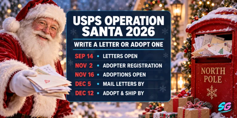 usps operation santa dates for 2026