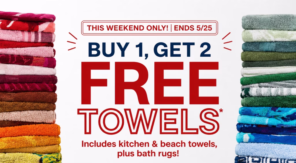 b1g2 towels jcp