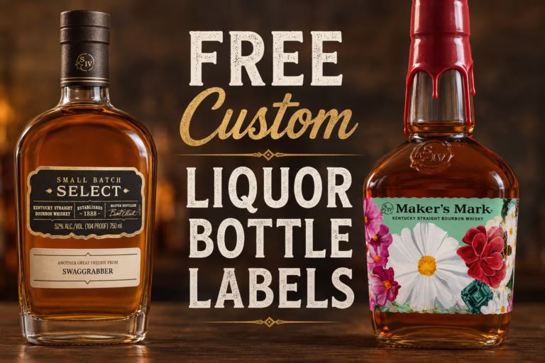 free personalized liquor bottle labels