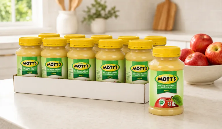 mott's applesauce carton with bottles
