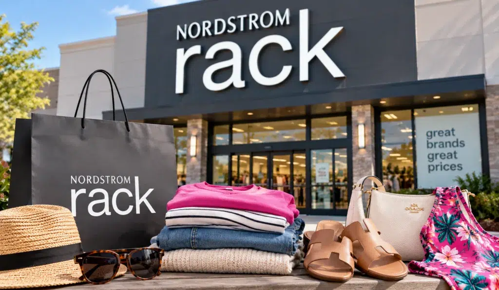nordstrom rack summer shopping display