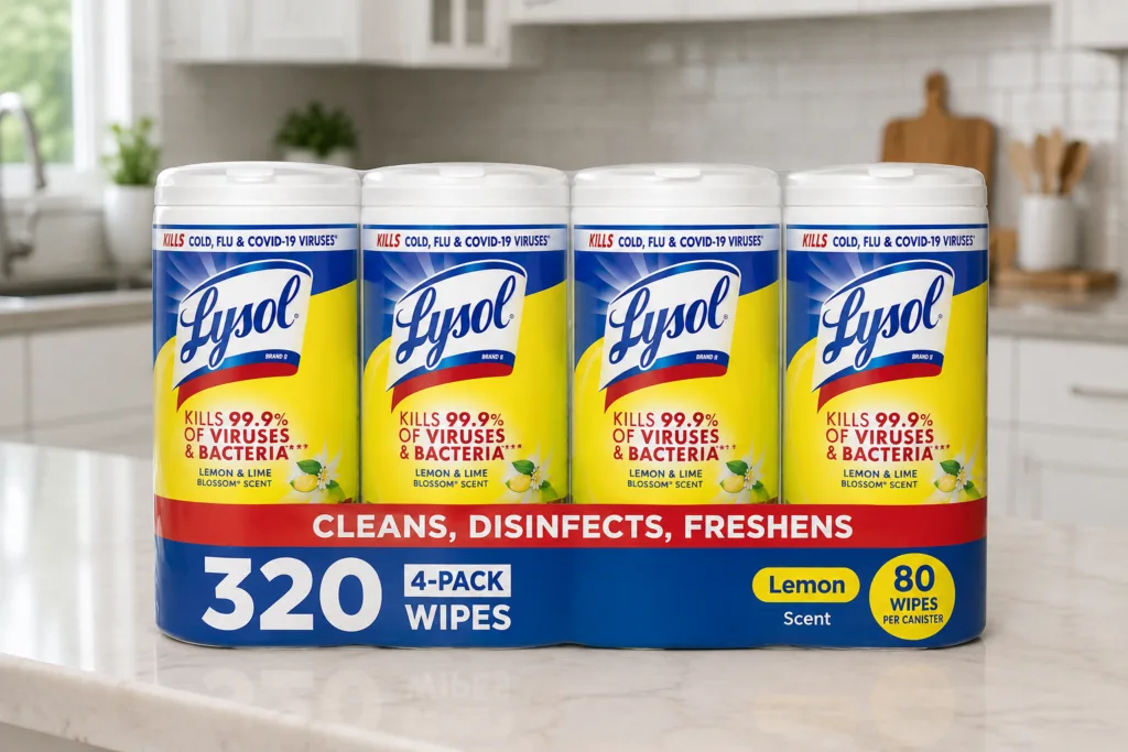 lysol wipes 4 pack