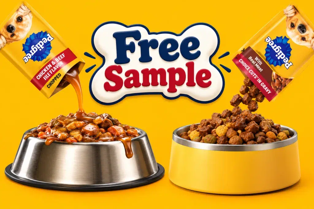 pedigree free sample feast