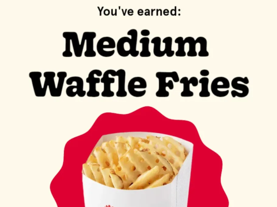chick fil a free waffle fri