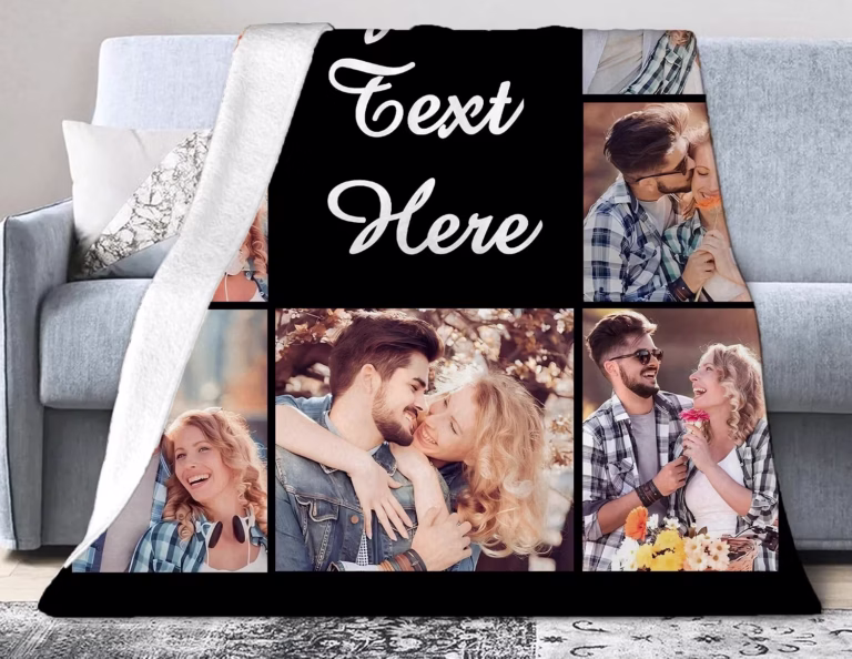 custom photo blanket