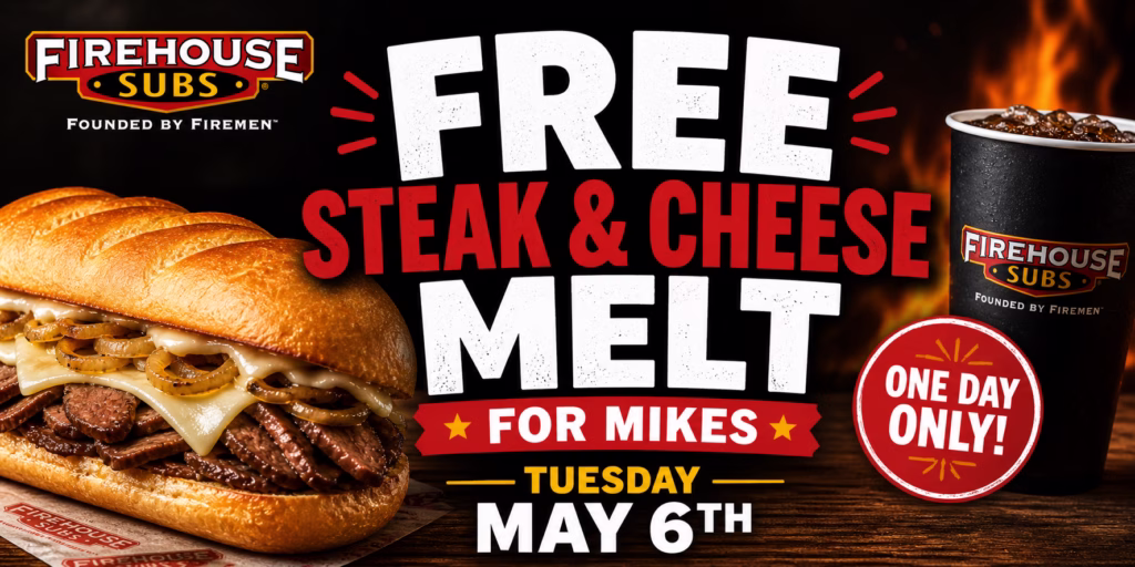 freebie at firehouse for mikes