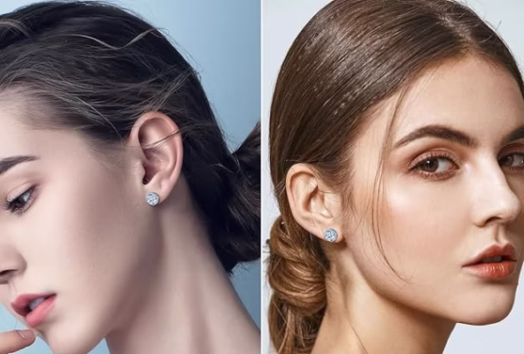 moissanite stud earrings