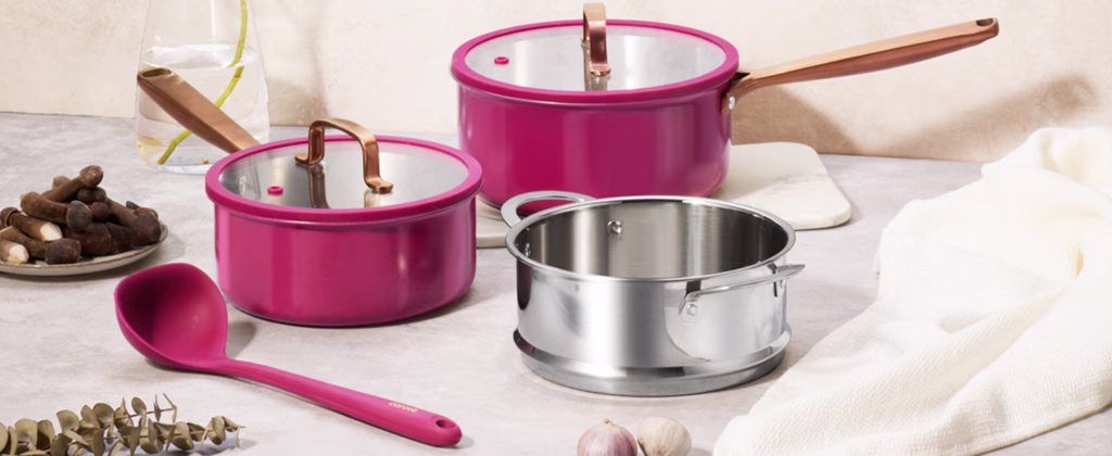 carote cookware set purple