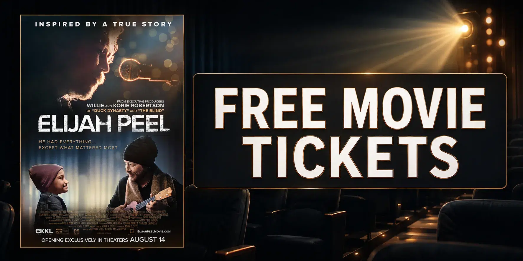 free elijah peel movie tickets