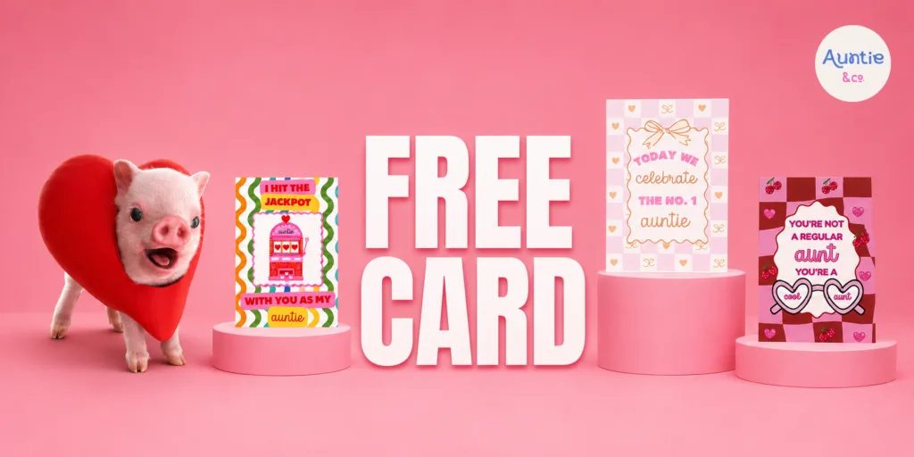 free moonpig auntie card