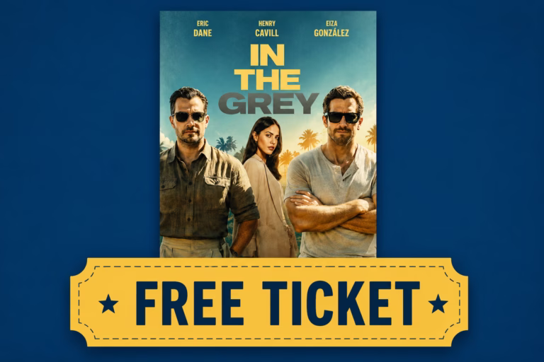 free movie ticket in the grey