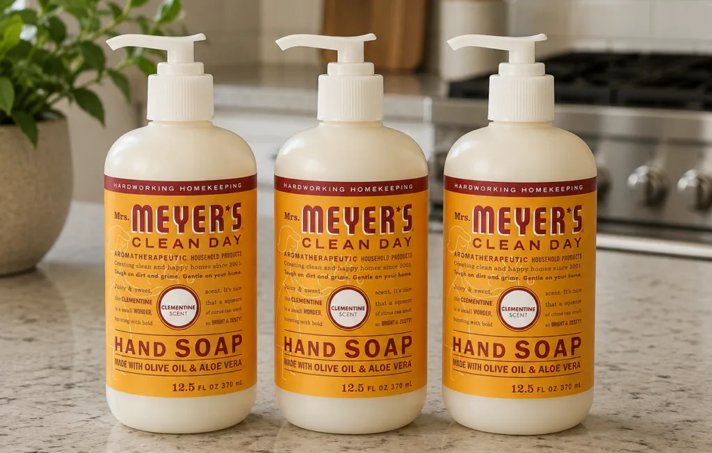 mrs meyers hand soap three pack clementine