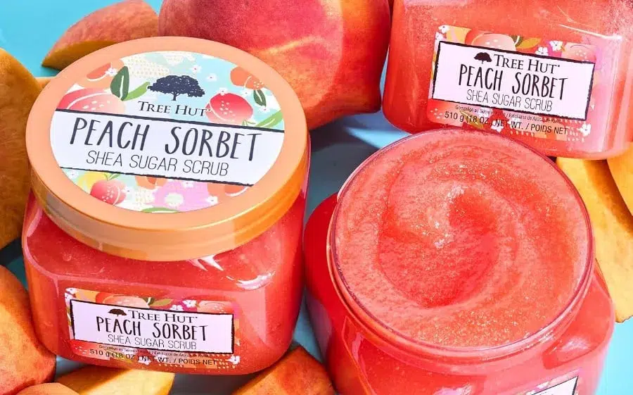 tree hut peach scrub