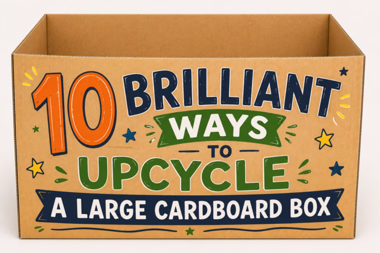 ways to reuse a cardboard box