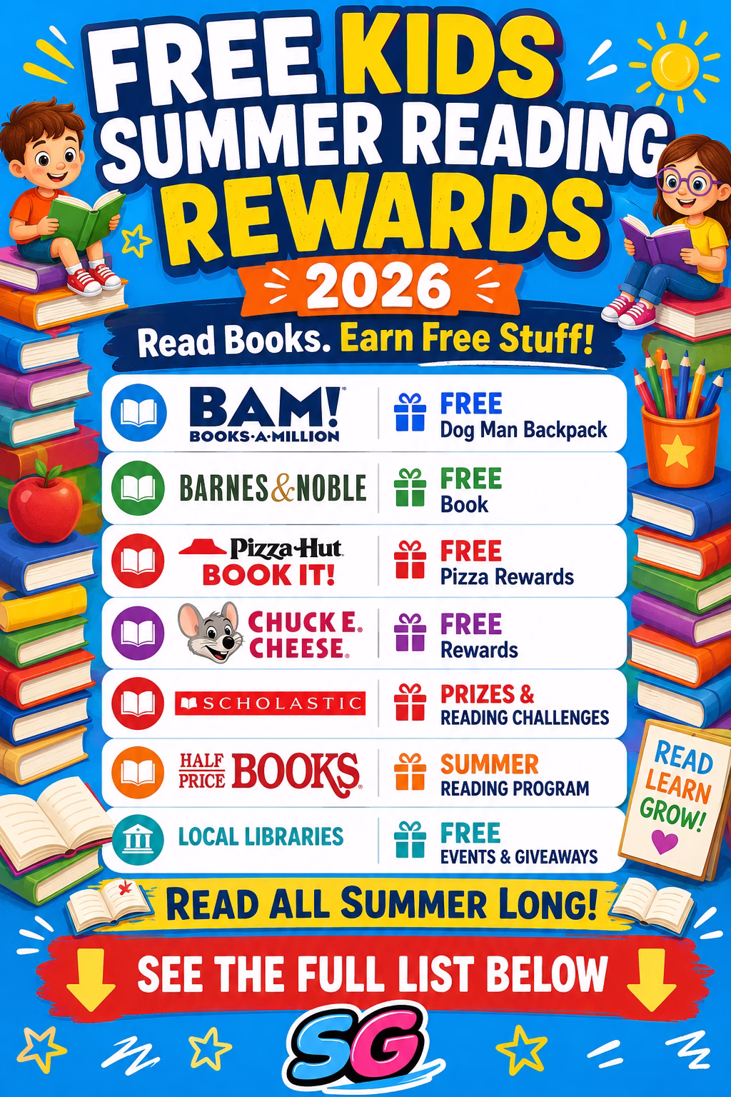 2026 kids summer reading programs