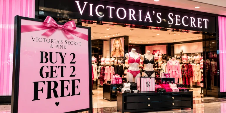 Victorias Secret Pink Boutique Display Victoria's Secret & PINK Buy 2, Get 2 FREE Sale – Ends Tonight!