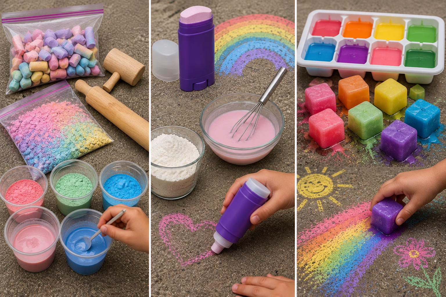 diy sidewalk chalk crafting fun