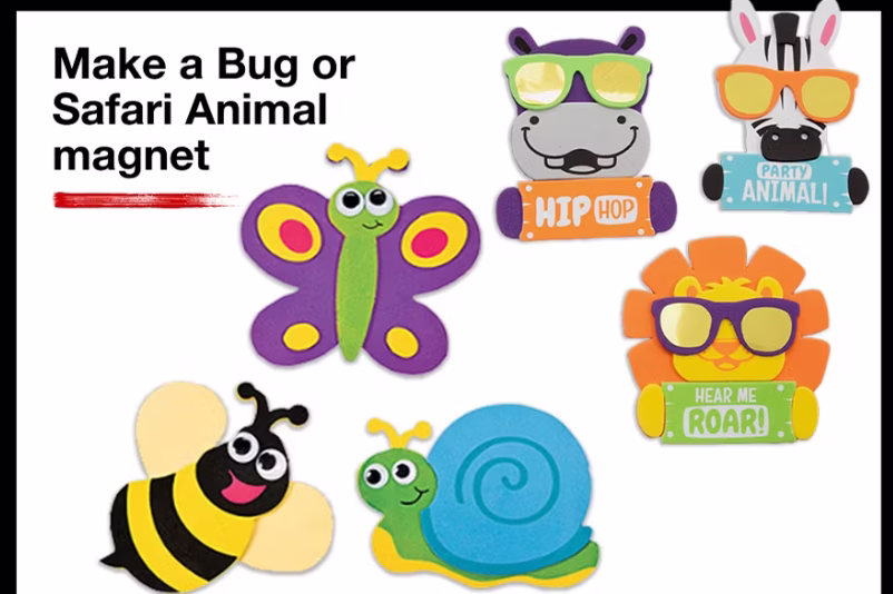 free make bug or safari animal magnet