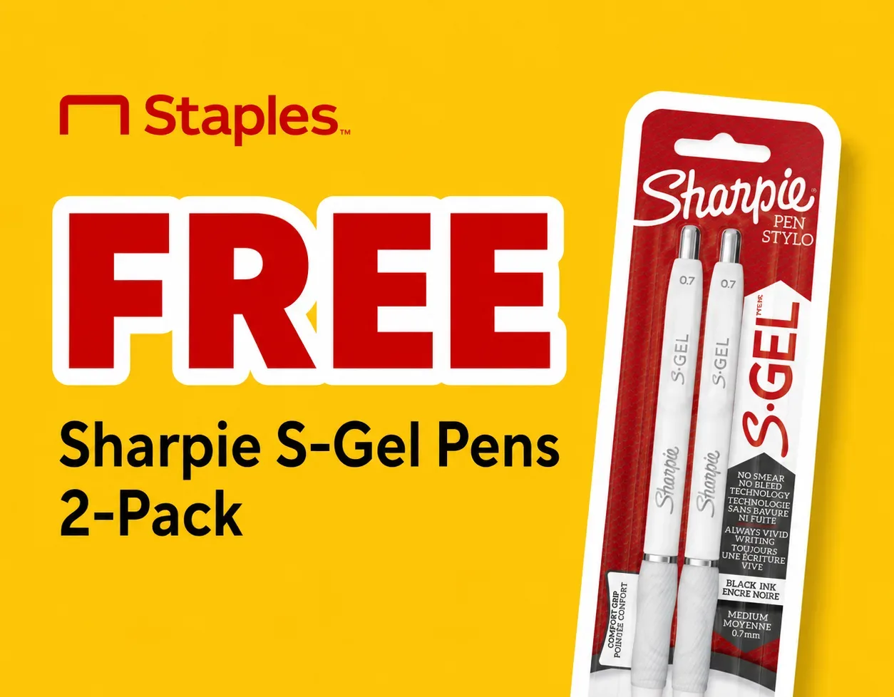 free sharpie s gel 2 pack offer