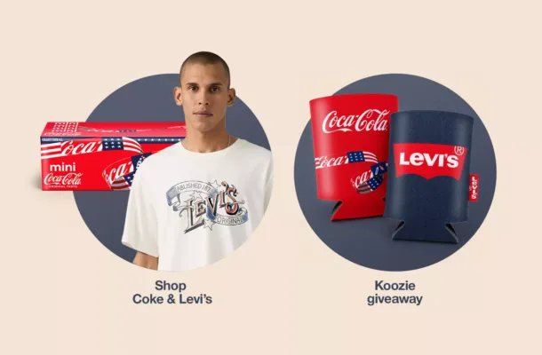 target coke levi koozie event
