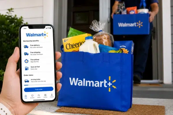 walmart+ delivery at the doorstep