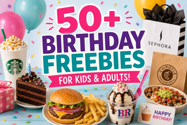 50 birthday freebies for kids adults