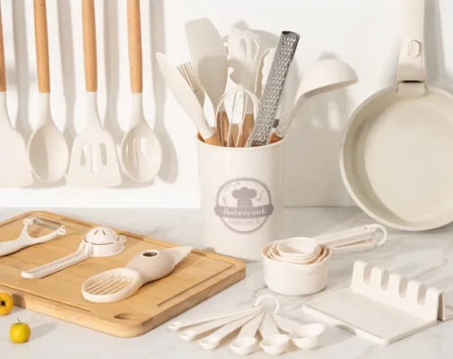 astercook silicone cooking utensils set