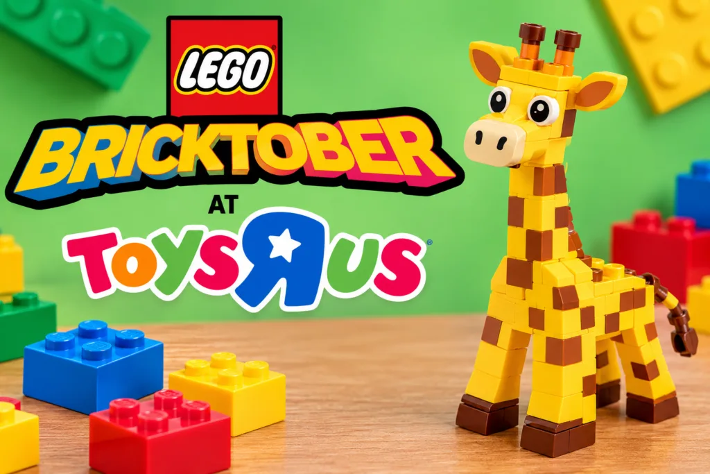 bricktober giraffe toy event