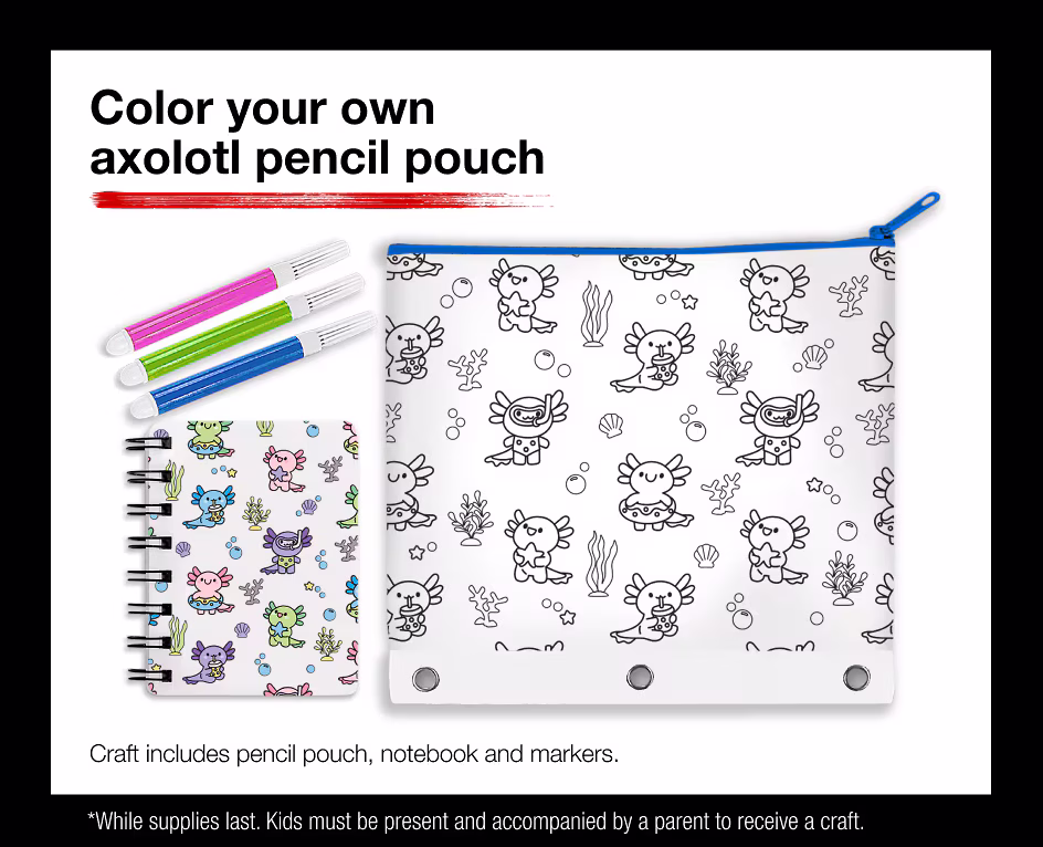 color your own axolotl pencil pouch f536fce6 0b1d 4b63 8b14 121741c0b132