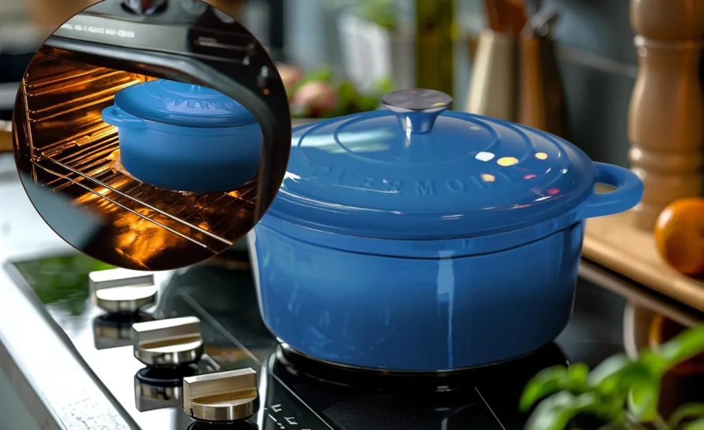 overmont enameled cast iron dutch oven