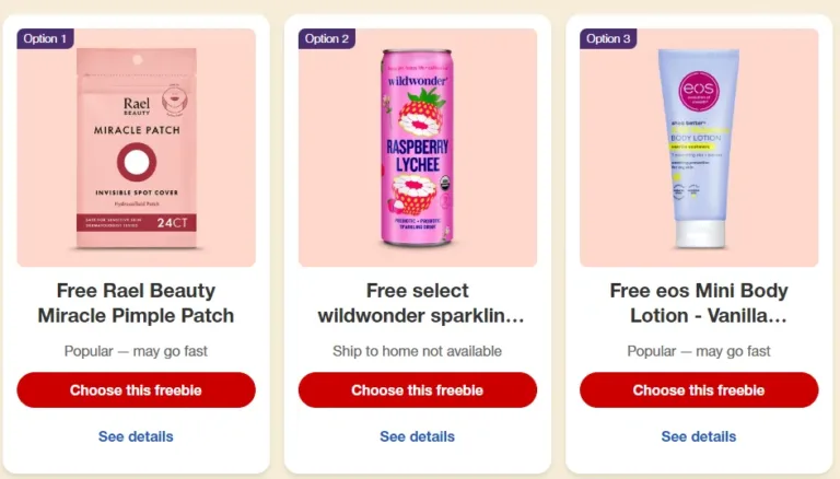 target circle freebies aug 26