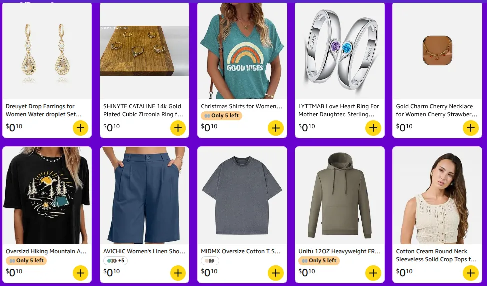 10 cent clothing items amazon haul
