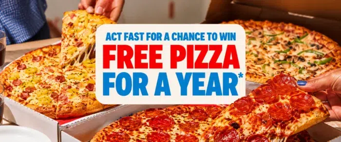 Free Pizza for a Year Giveaway Free Pizza for a Year Giveaway