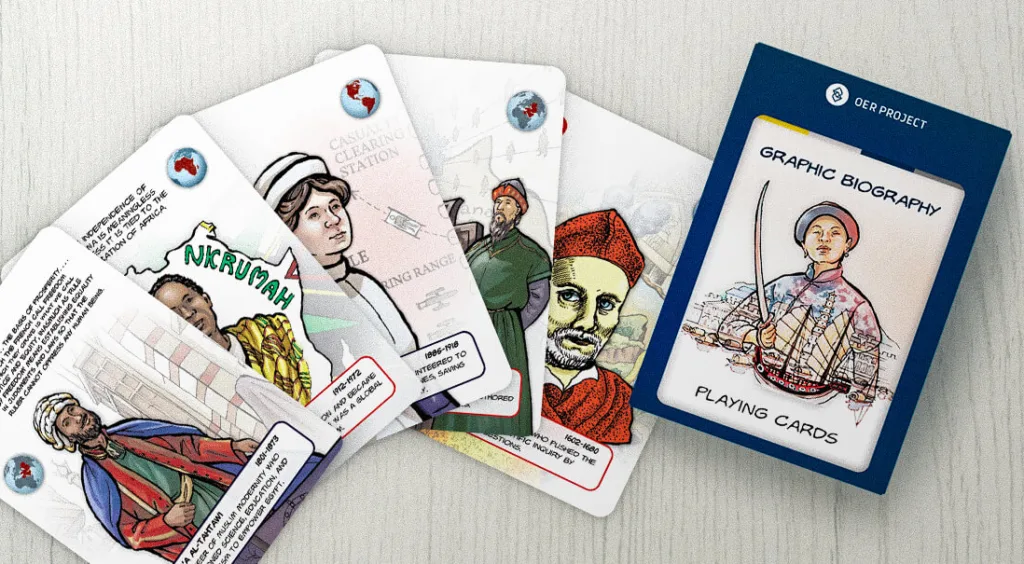 free oer project history card game