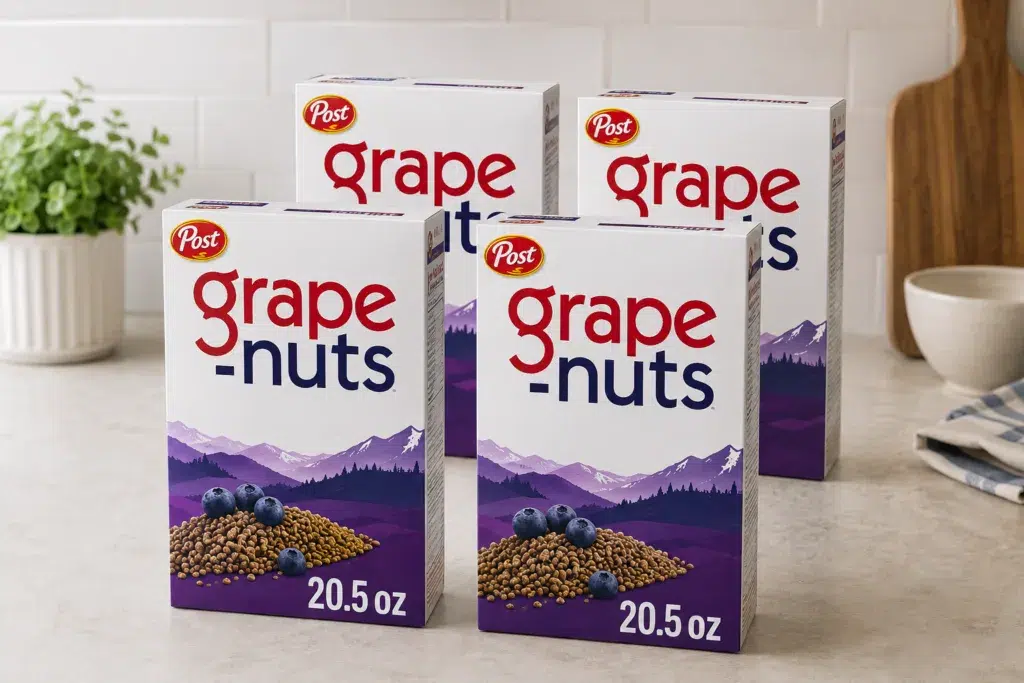 grape nuts cereal kitchen display