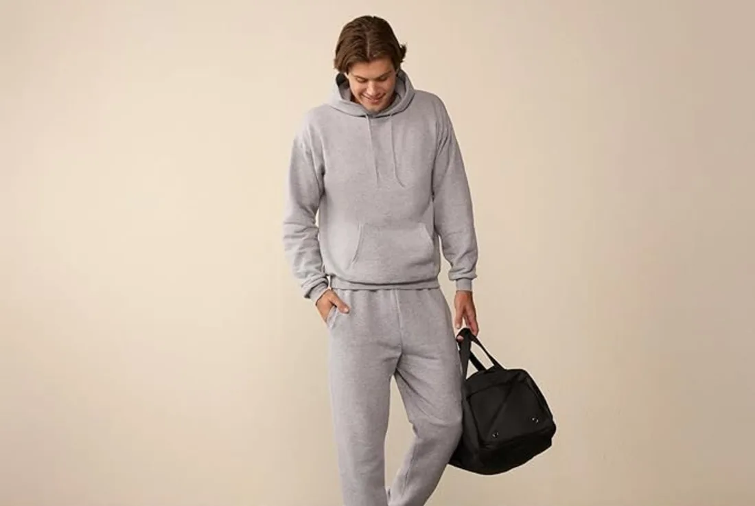 hanes hoodie on male