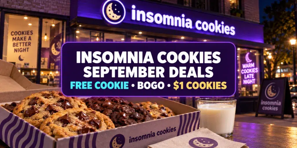 insomnia cookie september freebiess deals